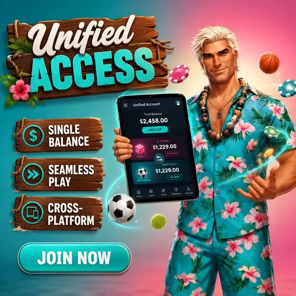 Surf Legend demuestra acceso de inicio de sesión sin interrupciones en Unified Account Architecture Casino en tablet