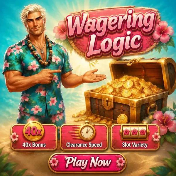 Surf Legend presenta cofre del tesoro de monedas de bono en Requisitos de Apuesta y Lógica de Contribución de Juegos